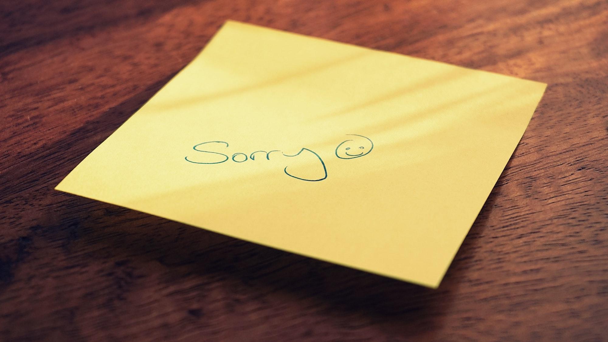 Do You Listen When You Apologize?